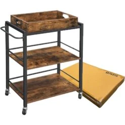 Parya Home - Serveerwagen - 3 Lagen - Met Wieltjes - Industrieel -Leenbakker Winkel 3134acbde75f49a4ba261b779af8ac7e