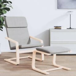 VidaXL - Voetenbank - Grijs - Stof -Leenbakker Winkel 315f1f1e410a4cd8a9e43f05833f75c9