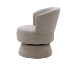 Draaifauteuil Taupe Stof - 65x64x79cm - Zithoogte 45cm - Moïse -Leenbakker Winkel 32077e5dd52844f7931fc870d619ea43