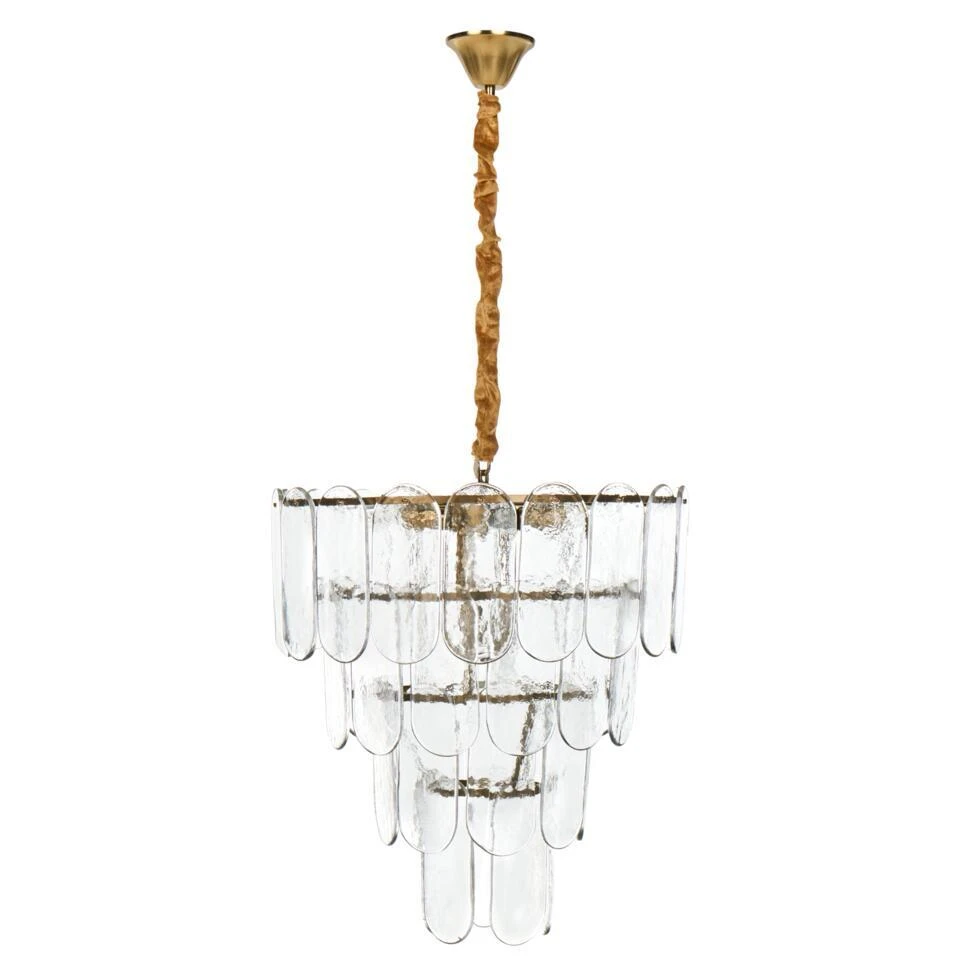 CARAVELI - Kroonluchter - Messing/Transparant - Glas 5 CARAVELI - Kroonluchter - Messing/Transparant - Glas - Afbeelding 5