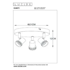 Lucide KIANTI Plafondspot - Zwart 12 Lucide KIANTI Plafondspot - Zwart -Leenbakker Winkel 32988cb14c5f4497ad24e47eca6c81e2