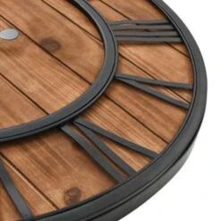 VidaXL - Wandklok - Bruin - Metaal -Leenbakker Winkel 32cec2124e1d42a890c2b93cf1be51cc