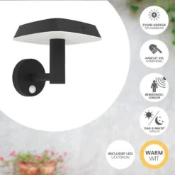 EGLO Dreoli Solar Wandlamp - LED - 21 Cm - Zwart/Wit 8 EGLO Dreoli Solar Wandlamp - LED - 21 Cm - Zwart/Wit -Leenbakker Winkel 32e21cfd114d4ddca99ae03570c5a8ce