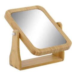 Badkamerspiegel / Make-up Spiegel Bamboe Hout 22 X 6 X 22 -Leenbakker Winkel 330ff232b5d141b5ac9ca57bc149ef6c