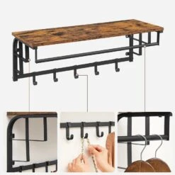 Parya Home Wandkapstok Met Haken – Wandkapstok Met 5 Afneembare Haken -Leenbakker Winkel 347643b9e2b3470988a5e3a1ee87eddf