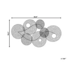 Beliani Wanddecoratie POLONIUM - Multicolor Metaal -Leenbakker Winkel 34ffe61f68dc4c4e9b2365ef35ffac33