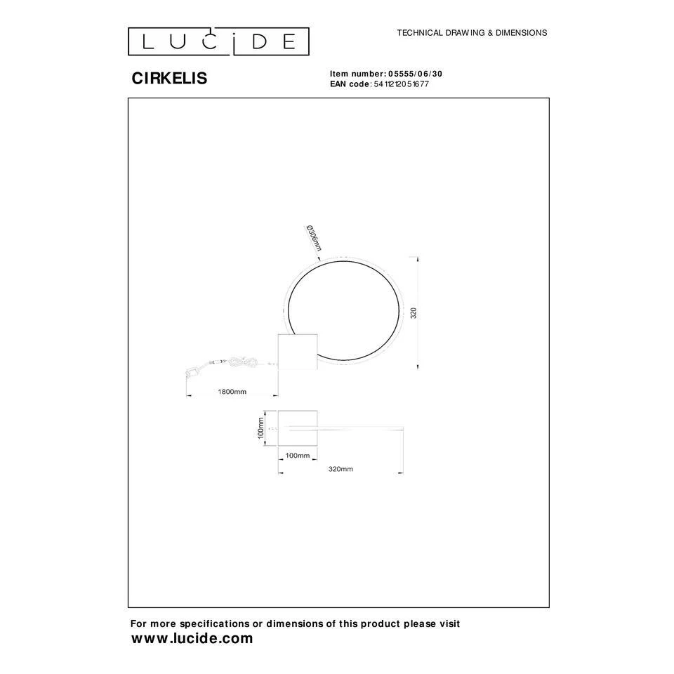 Lucide CIRKELIS Tafellamp - Zwart 7 Lucide CIRKELIS Tafellamp - Zwart - Afbeelding 7
