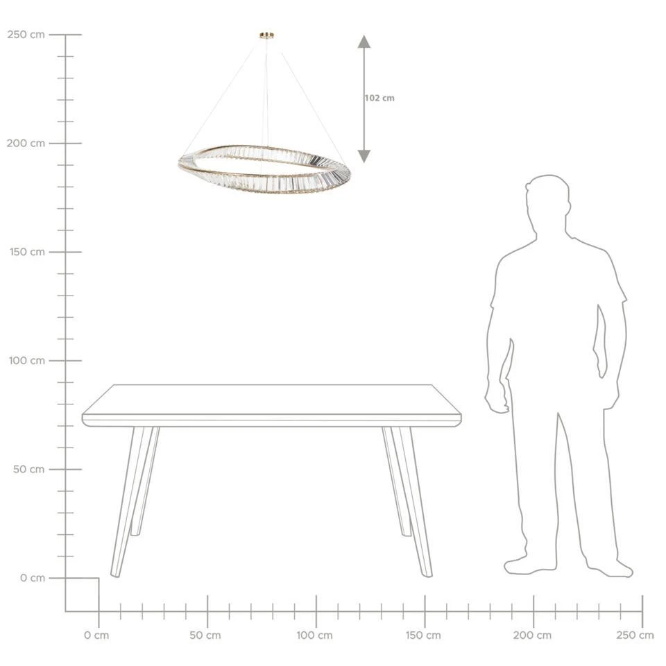 ROSENDE - Kroonluchter - Goud - Ijzer 9 ROSENDE - Kroonluchter - Goud - Ijzer - Afbeelding 9