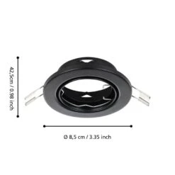 EGLO Agulo Inbouwspot - 10x - Ø86 - GU10 - Zwart -Leenbakker Winkel 36ae300d383f4431a9d3c39edc248865 1