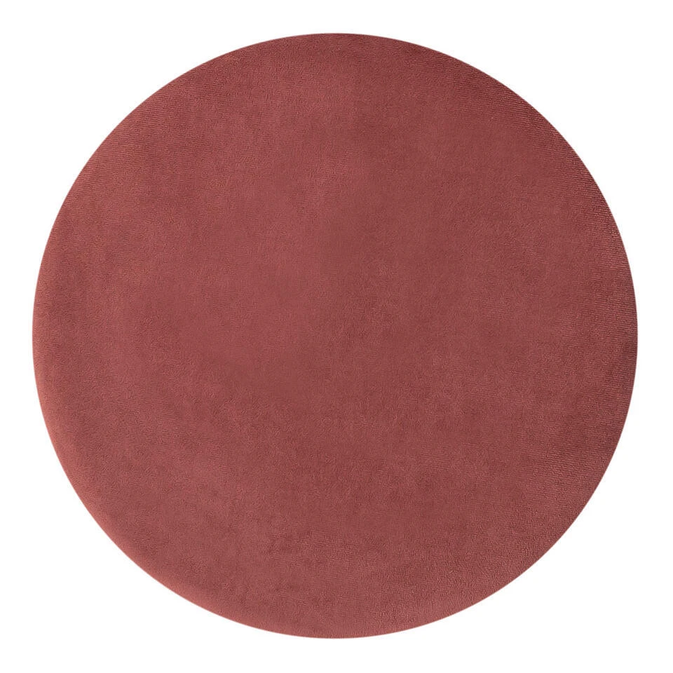 Parya Home -Fluwelen Poef Ø32 H 42 Cm Zitpoef 3 Parya Home -Fluwelen Poef Ø32 H 42 Cm Zitpoef - Afbeelding 3