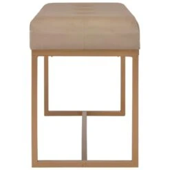 VidaXL Bankje 80 Cm Fluweel Beige -Leenbakker Winkel 38f360ba9d2e4612a1c3bc28ec31847e