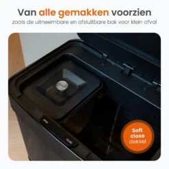 Goliving Automatische Sensor Prullenbak 64 Liter – Afvalemmer Keuken - Afvalbak -Leenbakker Winkel 394e678a218743ac98e6ff6de097ee5e
