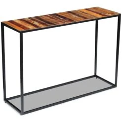VidaXL Wandtafel 110x35x76 Cm Massief Gerecycled Hout -Leenbakker Winkel 39f73b8a32a74ff79da430469cb3f925