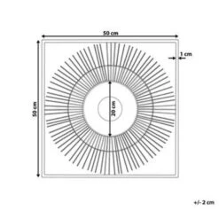 Beliani Wanddecoratie MERCURY - Goud Metaal -Leenbakker Winkel 3a93c46b6d7c45ee99e2ad85c340431e