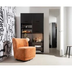 WOOOD Atty Draaifauteuil - Polyester - Bloesem - 75x74x65 -Leenbakker Winkel 3aefc9e442184ca4ba86c36d450c84ad