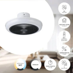 EGLO Sayulita Plafondlamp Met Ventilator - DC LED-CCT - Wit/Zwart 10 EGLO Sayulita Plafondlamp Met Ventilator - DC LED-CCT - Wit/Zwart -Leenbakker Winkel 3b1f2d75a33241c9952b6137c7ac6da9 1