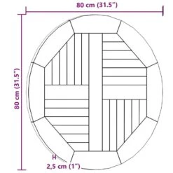 VidaXL - Tafelblad - Bruin - Hout -Leenbakker Winkel 3b626765b44a4fad97893636de89de18