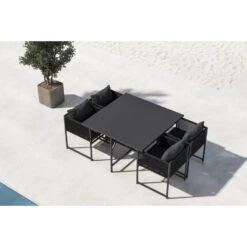 Svea - Isabella Eettafelset - Zwart -Leenbakker Winkel 3be2f91a9f2e4209ada4aa321386a480