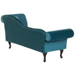 LATTES - Chaise Longue - Blauw - Rechterzijde - Fluweel -Leenbakker Winkel 3c4278382d2e4f91ab0ddf4fda54d6b4
