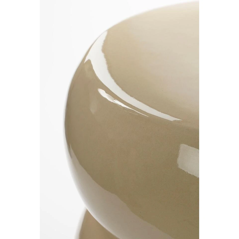 Mica Decorations Vendi Bijzettafel - H44 X Ø32 Cm - Keramiek - Crème 3 Mica Decorations Vendi Bijzettafel - H44 X Ø32 Cm - Keramiek - Crème - Afbeelding 3