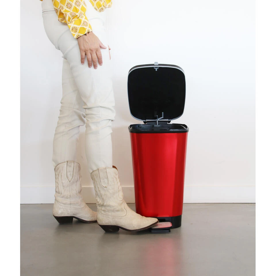 Kis Chic Bin Pedaalemmer - 30L - Rood 2 Kis Chic Bin Pedaalemmer - 30L - Rood - Afbeelding 2