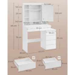 Furnihaus Kaptafel LED 3 Kleuren Lichtsterkte Instelbaar Met Spiegel Voor -Leenbakker Winkel 3e4749db298c46218e6ffad5150f10cf