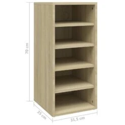 VidaXL - Schoenenkast - Bruin - Bewerkt Hout - 31.5 X 35 X 70 Cm -Leenbakker Winkel 3e71d37ac57c4edb9b391de0ebda5ef4