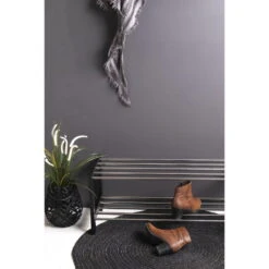 Padova Schoenenrek - Met 2 Niveaus - Zwart - Metaal- 34x32cm -Leenbakker Winkel 3eec770c40fb4007b3f7f0f24a474ef2