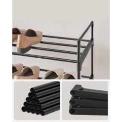 Schoenenrek - 4 Niveaus - Metaal - 92x73x30 Cm - Zwart 14 Schoenenrek - 4 Niveaus - Metaal - 92x73x30 Cm - Zwart -Leenbakker Winkel 3f0d3ac56ecc40fc8835271cbef18a32