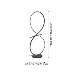 EGLO Serpins Plafondlamp - LED - 60 Cm - Zwart/Wit -Leenbakker Winkel 3faab3ed8f19415689f48634e1128818