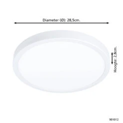 EGLO Fueva 5 Opbouwlamp - LED - Ø 28,5 Cm - Wit 5 EGLO Fueva 5 Opbouwlamp - LED - Ø 28,5 Cm - Wit -Leenbakker Winkel 3fba188473a44f6d93d99758352d098e