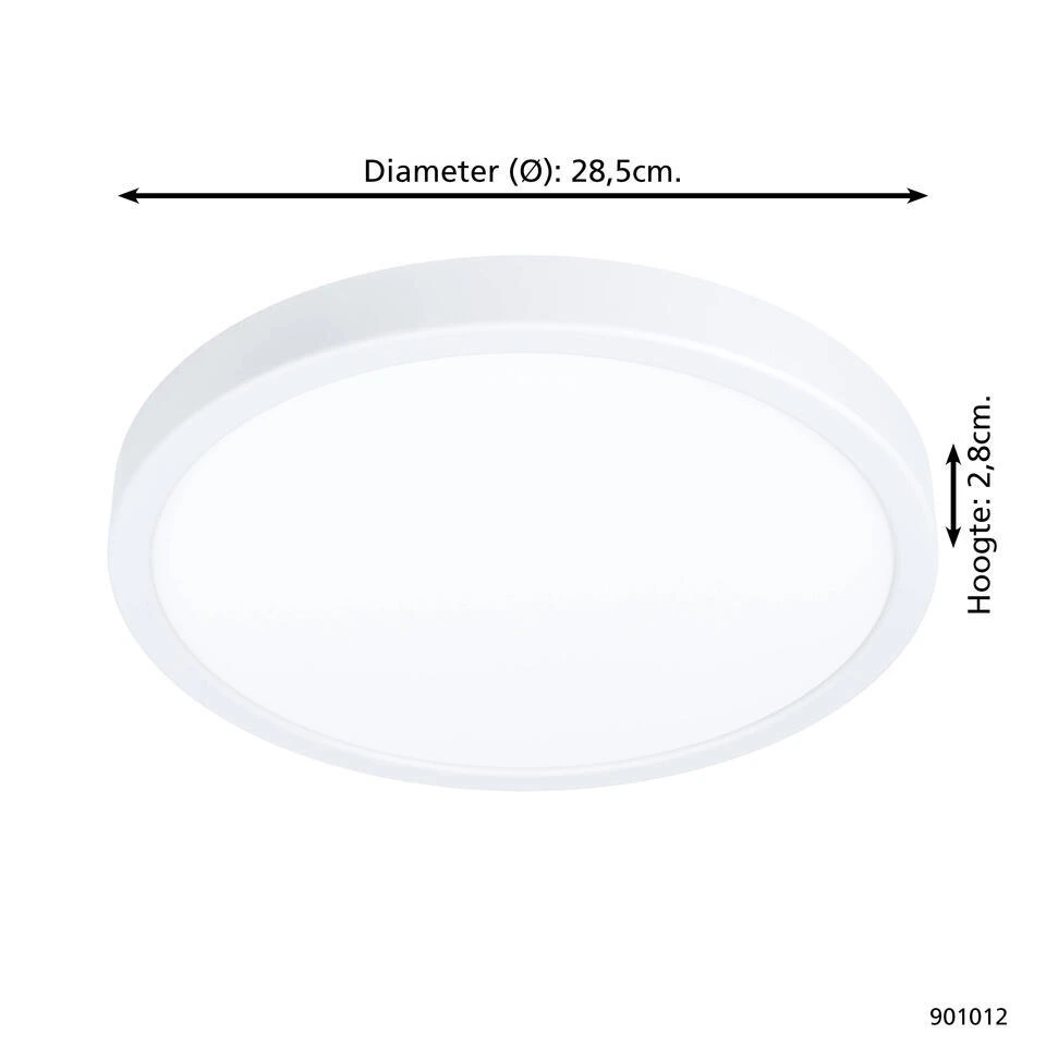 EGLO Fueva 5 Opbouwlamp - LED - Ø 28,5 Cm - Wit 3 EGLO Fueva 5 Opbouwlamp - LED - Ø 28,5 Cm - Wit - Afbeelding 3