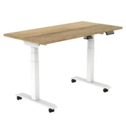 Elektrisch Verstelbaar, Opklapbaar En Verrijdbaar Bureau - 180x80 Cm - Wit Fram -Leenbakker Winkel 4038e9bb1e0f4801a149235f577cf3e0