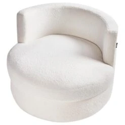 DALBY - Fauteuil - Wit - Bouclé -Leenbakker Winkel 4069a26a0858407e9bd05503402e7521
