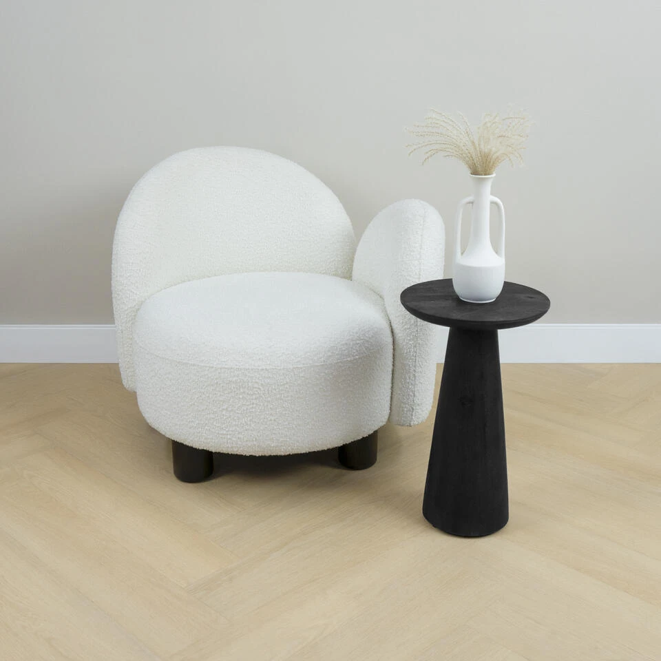 Lewis & Loft Bijzettafel Laci - FSC® - ø30 Cm - Gezandstraald Zwart 4 Lewis & Loft Bijzettafel Laci - FSC® - ø30 Cm - Gezandstraald Zwart - Afbeelding 4