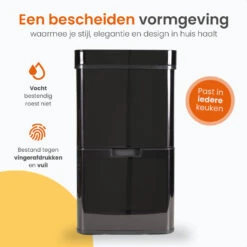 Goliving Automatische Sensor Prullenbak 64 Liter – Afvalemmer Keuken - Afvalbak -Leenbakker Winkel 4252c7713ecc4bd6a4d0fdb51febff21