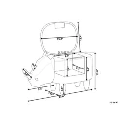 Beliani Dierenhocker RHINO - Grijs Kunstleer -Leenbakker Winkel 426b771397794ecb98f1b80339ed3712