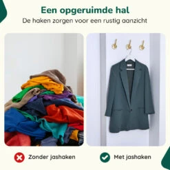 XIVADA Kapstokhaak Zena - Inclusief Schroefset - Goud - Set Van 3 -Leenbakker Winkel 43380104e06f4eeeb72172664a3ed075