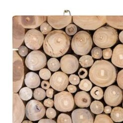 Beliani Wanddecoratie TWIG - Lichte Houtkleur Teakhout -Leenbakker Winkel 43dc669a47ca4c40a1100b5b8a00bfb9