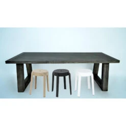 Merkloos H&S Collection Bijzet Krukje - Zwart - Kunststof - H45 Cm -Leenbakker Winkel 43dece2617a244969ac20b3f13b0aea1