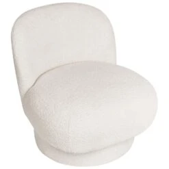 AYLO - Fauteuil - Wit - Bouclé