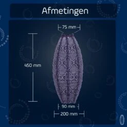 LUMIZ Solar Lampion Bazaar Long Oval - 20 Cm - Future Dusk 12 LUMIZ Solar Lampion Bazaar Long Oval - 20 Cm - Future Dusk -Leenbakker Winkel 4476f944fa17489cae544472538fb359