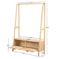 Massief Houten Kledingrek Met Rieten Zitting -Leenbakker Winkel 449cb4565e46437599de4076d123f44a