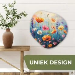 MuchoWow Wand Decoratie 60x60cm Bloemen Natuur Waterverf -Leenbakker Winkel 44ff8f54aa0240fa8459d0136564be64