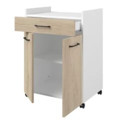 Keukenkastje Maleficent Met Wieltjes - 2 Deuren & 1 Lade - Eikdecor -Leenbakker Winkel 466e60214f7444129653e53a7b2d8ba3