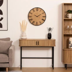 Atmosphera Wandklok/muur Klok Mumbai - D50 Cm - Metaal/jute 7 Atmosphera Wandklok/muur Klok Mumbai - D50 Cm - Metaal/jute -Leenbakker Winkel 47045db965cf4a8d981f5dc392b715fd