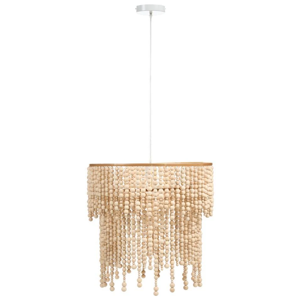 KIRINDI - Kroonluchter - Lichtbruin - Rubberhout 5 KIRINDI - Kroonluchter - Lichtbruin - Rubberhout - Afbeelding 5