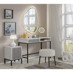 Bureaucontainer Ravenna - Wit/zwart - Metall - 41x40x55 Cm -Leenbakker Winkel 488f60e726b44b499ddda77ff0455ba4