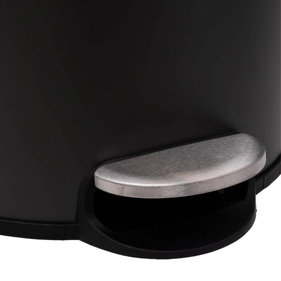 5Five Prullenbak/pedaalemmer Bamboe - Zwart - 30L - 38 X 29 X 60 Cm 5 5Five Prullenbak/pedaalemmer Bamboe - Zwart - 30L - 38 X 29 X 60 Cm - Afbeelding 5