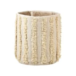 Beliani Mand KAKKI - Beige Katoen -Leenbakker Winkel 494159d59b054857a7697536b5bab88b